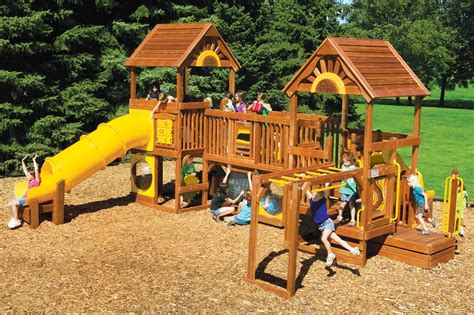 Commercial Playground Equipment (With images) | Rainbow play systems, Commercial playground ...