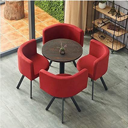 VOMKR Office Business Reception Room Coffee Table Set, Modern Round ...