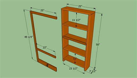 Wooden Simple Bookshelf Design Plans PDF Plans