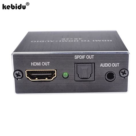 kebidu HDMI to HDMI with Optical TOSLINK SPDIF 3.5mm Stereo Audio Extractor Converter HDMI Audio ...