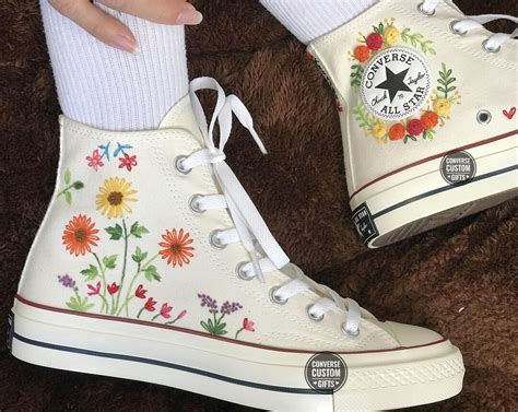 Converse Custom Floral Embroidery/ Converse Chuck Taylor 70/ Chuck ...