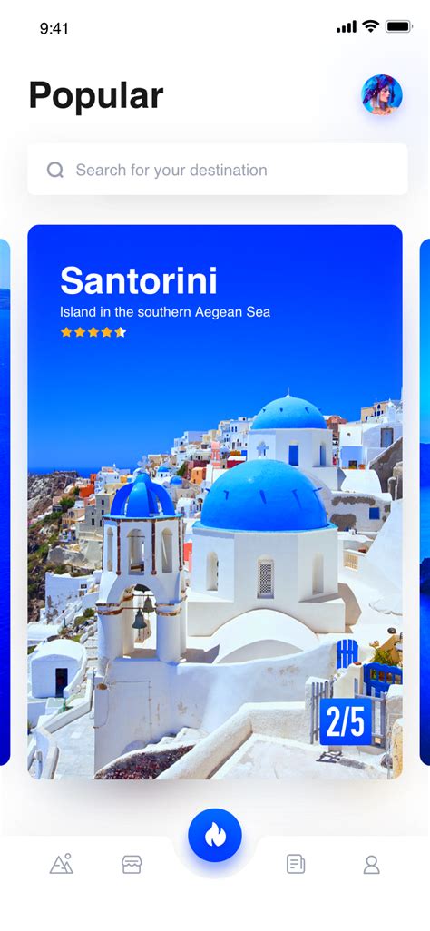 流行 Santorini Island, Aegean Sea, Travel App, Conceptual Design ...