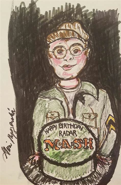 Gary Burghoff Mash Painting by Geraldine Myszenski - Pixels