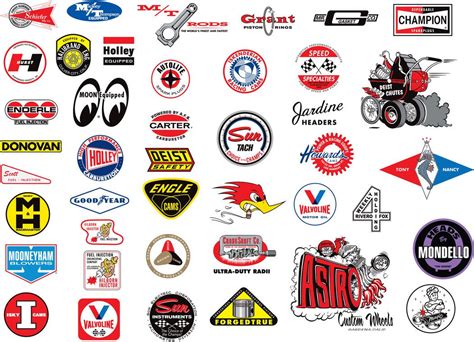 racing cars americana drag motorcycles gas oil muscle cars vintage stickers decals cafe racer ...