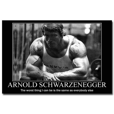 Arnold Schwarzenegger Bodybuilding Motivational Poster 32x24