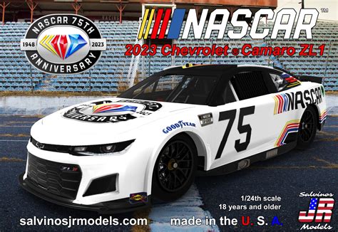 NASCAR75- NASCAR 75th Diamond Anniversary 2023 Chevrolet Camaro – Salvinos JR Models