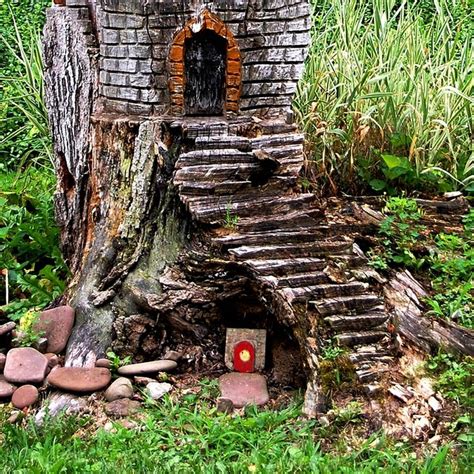 19 best Tree Stump Art images on Pinterest | Fairy homes, Fairies garden and Miniature gardens