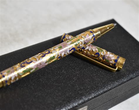 Vintage Collectible Ballpoint Pen W/design-gift Ballpoint Pen-desk ...