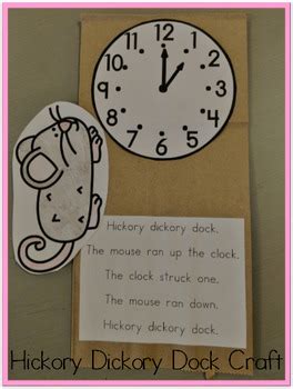 Hickory Dickory Dock Craft by Gwen Jellerson | Teachers Pay Teachers