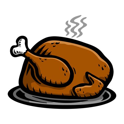 Cooked Turkey 553164 Vector Art at Vecteezy