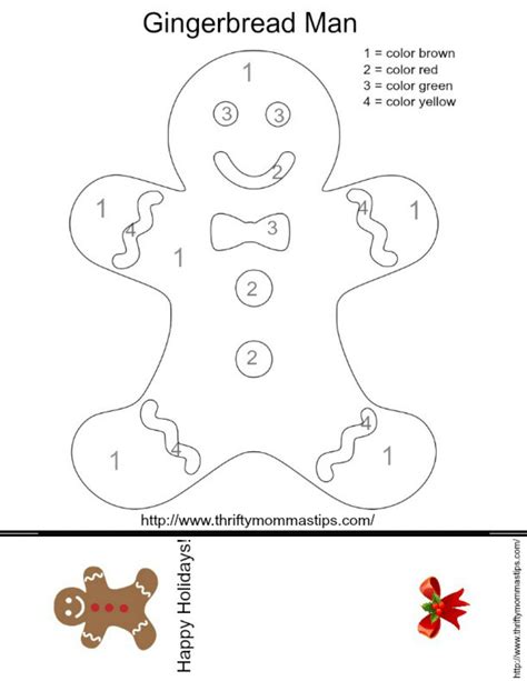 Gingerbread Man Printable Coloring Pages - Printable Word Searches