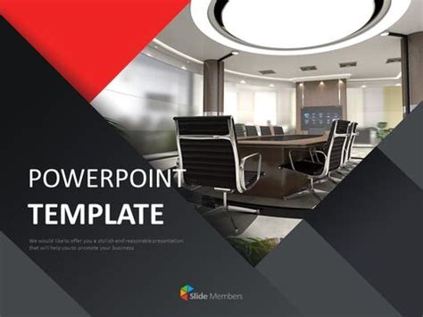 Free Powerpoint Templates Design - Interior for Offices