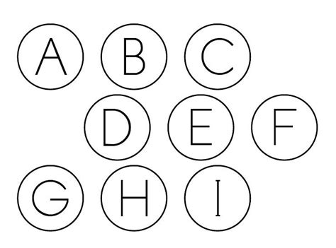 Alphabet In Circles Printable - Printable Word Searches