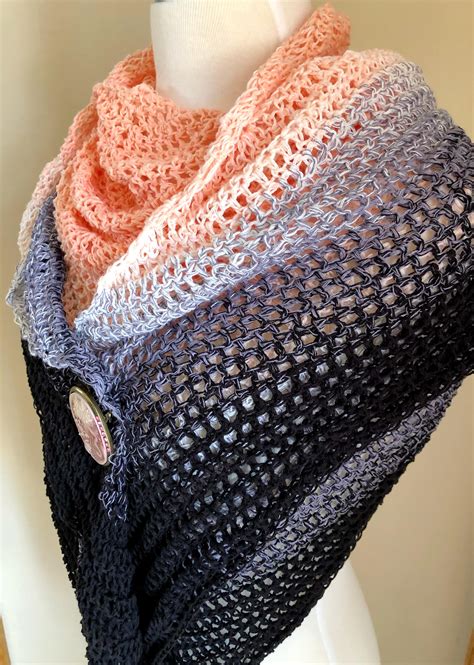 Beginner Triangle Shawl | AllFreeCrochet.com