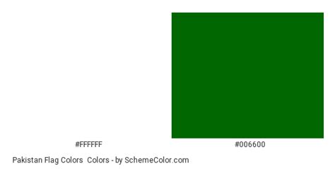 Pakistan Flag Colors » Country Flags » SchemeColor.com