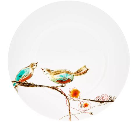 Lenox Chirp 12-Piece Bone China Dinnerware Set - QVC.com