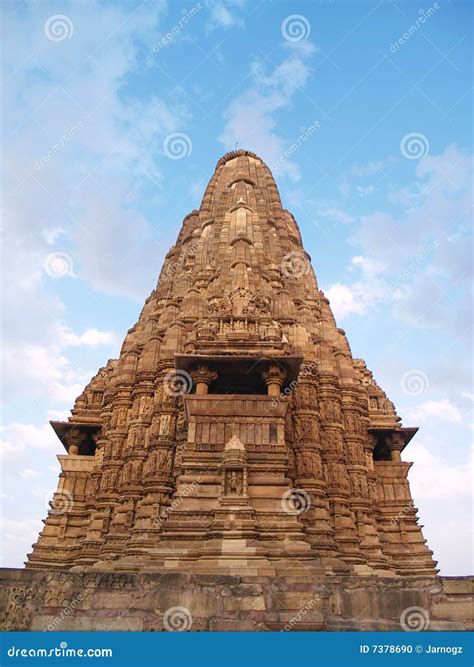 Temple in Khajuraho. Madhya Pradesh Stock Photo - Image of symbolism, sculpture: 7378690