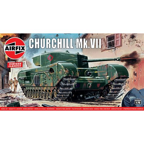 Churchill Mk.VII Tank Airfix Model Kits Available From Quickdraw.