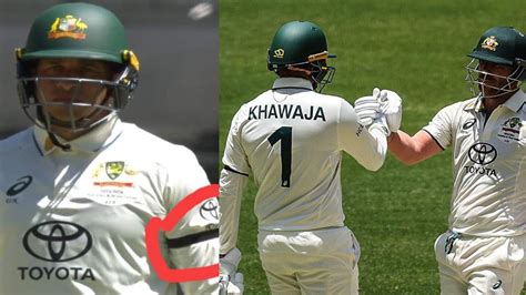 AUS vs PAK 1st Test: Usman Khawaja Wears Black Armband Post Ban On His ...