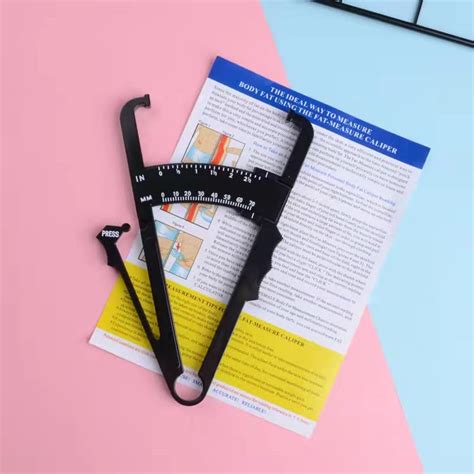 Body Fat Caliper Skinfold Measure – YAWALL Fitness Tool Accurately ...