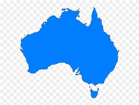 Blue Map Australia Clip Art - Australia Map Vector Png - Free Transparent PNG Clipart Images ...