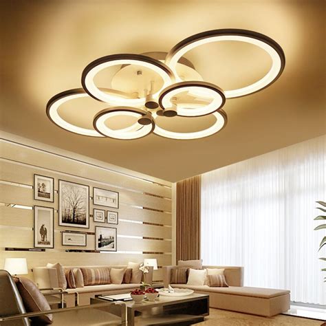 Modern Living Room Ceiling Lamps - Artpad Japanese Ceiling Lamps Round Acrylic Lamp Shade Led ...