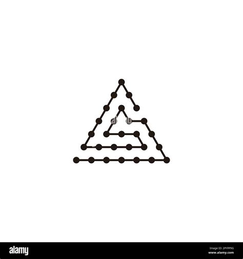 Letter S triangle, molecules rounded geometric symbol simple logo vector Stock Vector Image ...