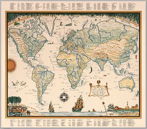 A Handmade Map Of The World Free Stock Photo - Public Domain Pictures
