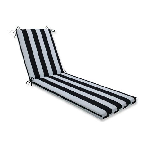 80" Black and White Striped UV Resistant Oversized Outdoor Patio Chaise Lounge Cushion - Walmart ...