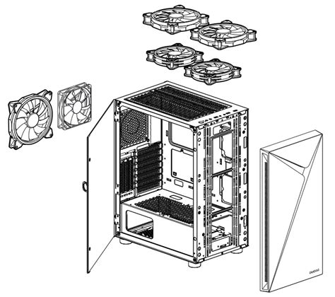 GAMDIAS ARGUS E4 Elite Mid Tower PC Case Installation Guide