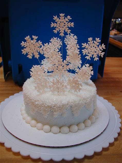 Snow Flake Cake - CakeCentral.com