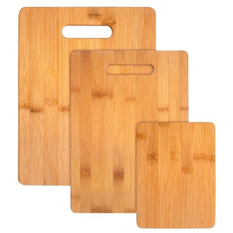 3-Piece Bamboo Cutting Board Set, 13" x 9-1/2", 11" x 8-1/2" and 8" x – Totally Bamboo