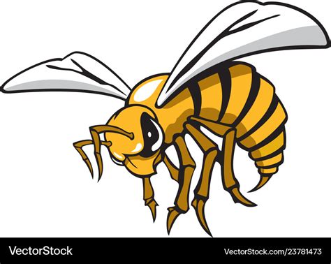 Hornet logo mascot Royalty Free Vector Image - VectorStock