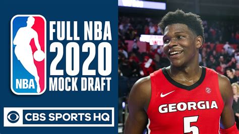 FULL NBA 2020 Mock Draft | CBS Sports HQ - YouTube