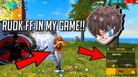 @RUOK1 IN MY GAME | RUOK FF Full Gameplay PART - 2 - YouTube