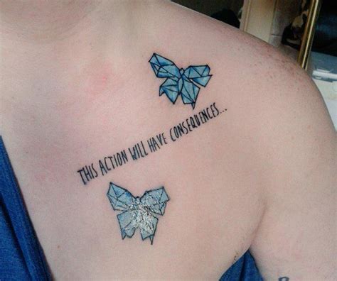 butterfly tattoo based off of Life is Strange, a game about time manipulation and alt ...