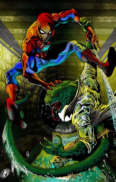 Spiderman vs Lizard by RudyV by johnercek on DeviantArt