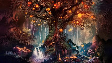 fantasy art, Artwork, Fan art, Trees, Nature Wallpapers HD / Desktop and Mobile Backgrounds