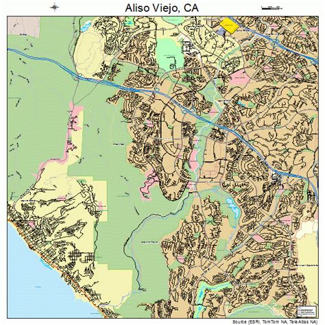 Aliso Viejo California Street Map 0600947