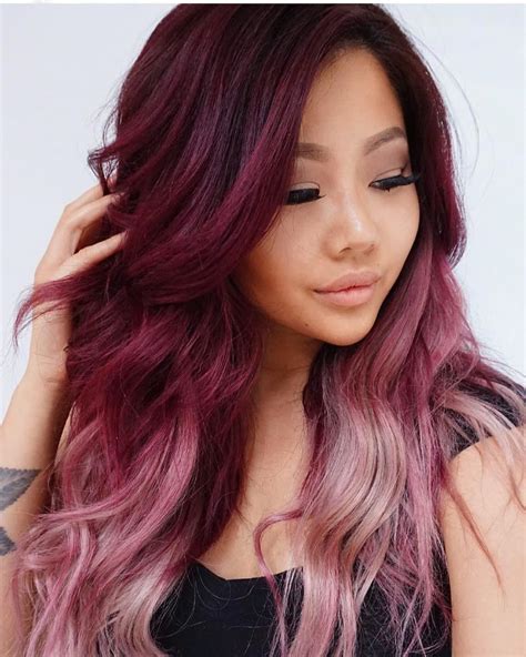 Raspberry Maroon Hair Color - HAIRSXS