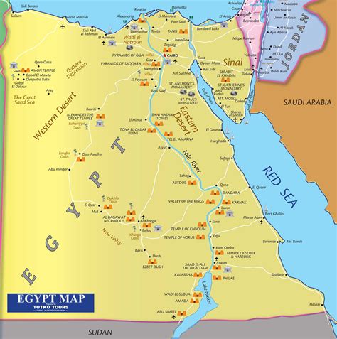 Egypt Map Printable