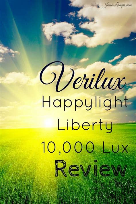 Verilux HappyLight Liberty 10,000 LUX Light Therapy Energy Lamp Review | Light therapy, Therapy ...