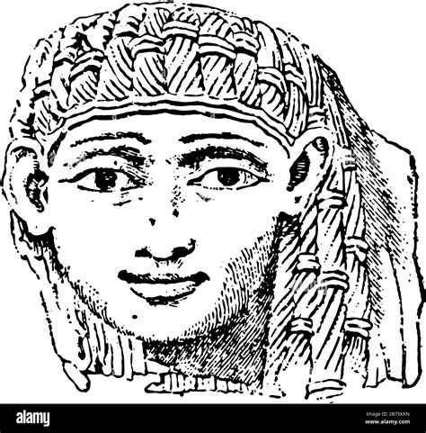Female head carving Stock Vector Images - Alamy