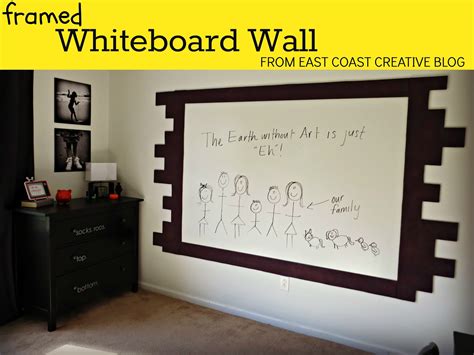 How to Paint a Whiteboard Wall | East Coast Creative