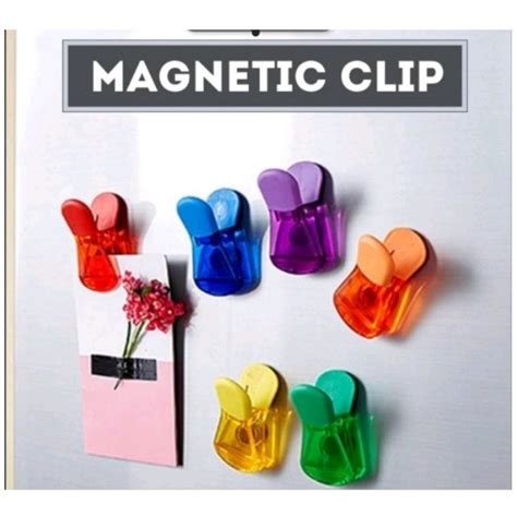 Jual Klip Magnet Kulkas Penjepit Kertas Snack Magnetic Clip Jepitan Magnet | Shopee Indonesia