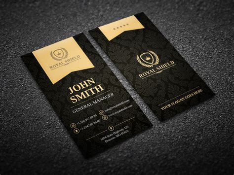 Elegant Gold and Black Business Card ~ Business Card Templates on Creative Market