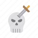 Medieval, skull, dead, skeleton, bones, death icon - Download on Iconfinder