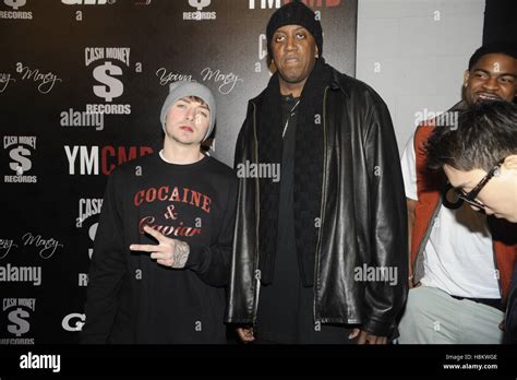 Caskey (l) and Ronald "Slim" Williams (c) arrives at the Cash Money Records 4th annual pre ...