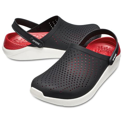 Sandalia Crocs Lite Ride Clog 204592 Masculino/Feminino 35 PRETO/BRANCO | Santa Apolônia