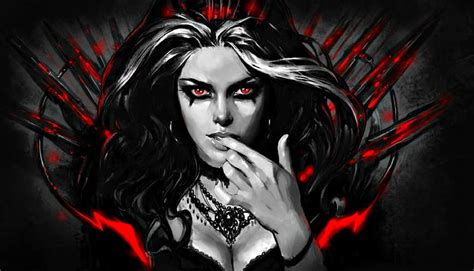 1920x1080px, 1080P free download | Witch, red, art, halloween, sorceress, black, alexsorsa ...